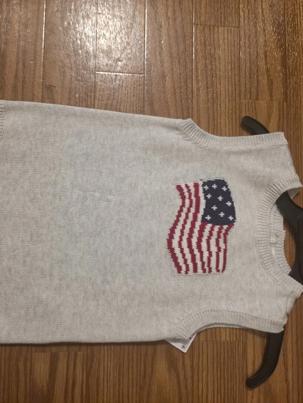 Carter's Sleeveless Knit Baby Onesie with Flag
